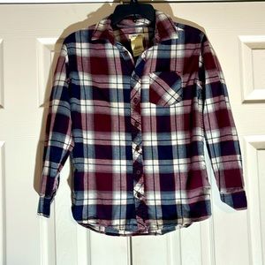 Boys 12-14 Plaid Shirt
